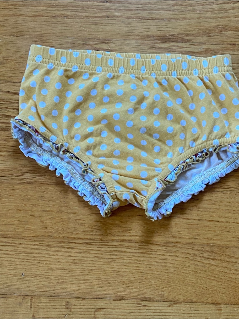 Matilda Jane Yellow Polka Dot Ruffle Shorts